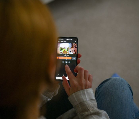 disabled checking home security system