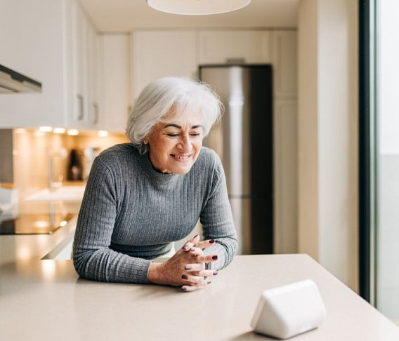 elderly using smart voice control