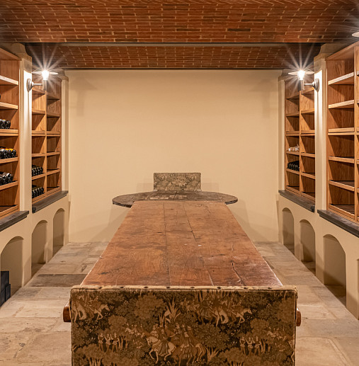 Cotswolds Manor House wine cellar