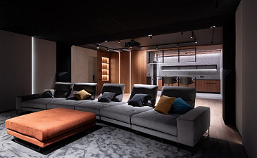 Millenium home theater seating area