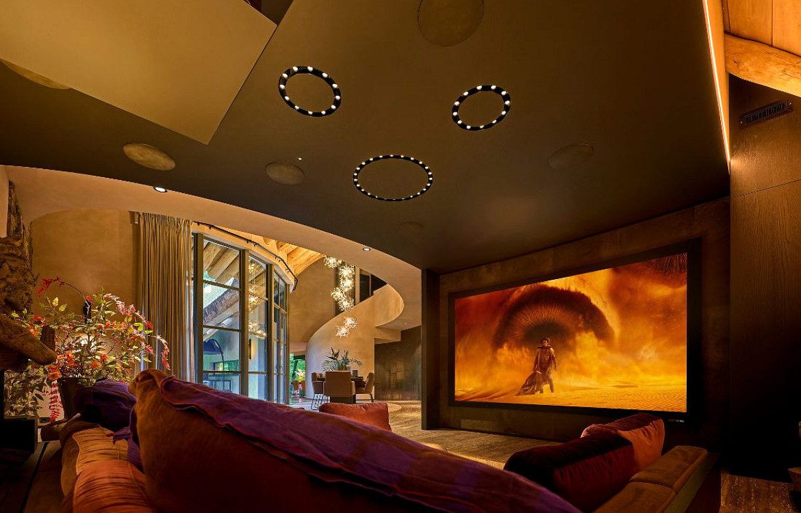 Storybook cinema home theater ceiling lights