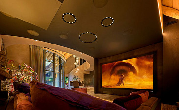 Storybook cinema home theater ceiling lights