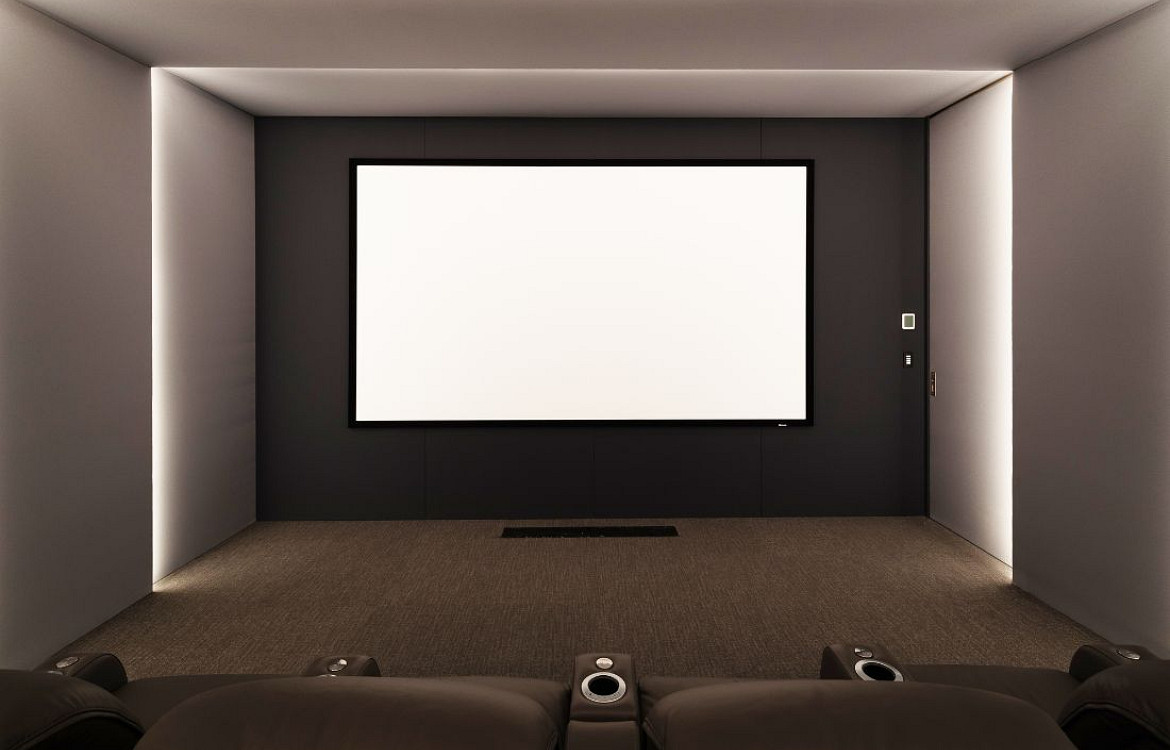 Cristiani Residence Home Cinema theater screen