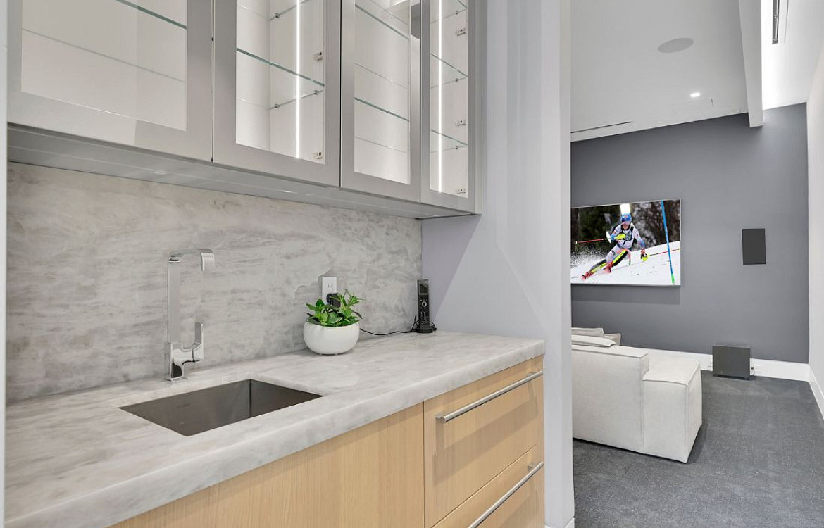Lighting Up The Lagoon wet bar