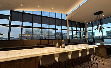 McGregor Square Smart Penthouse counter and view