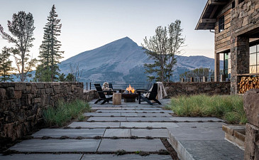 Obsidian House outdoor seating and view