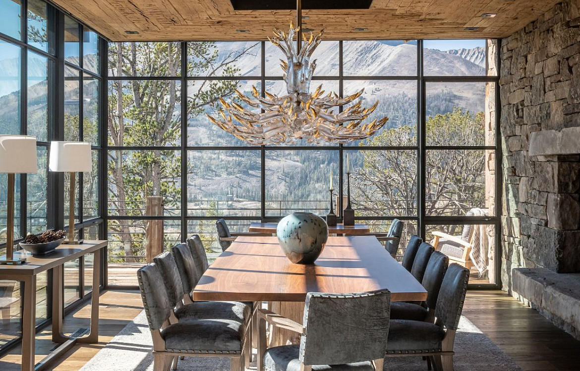 Obsidian House dining room