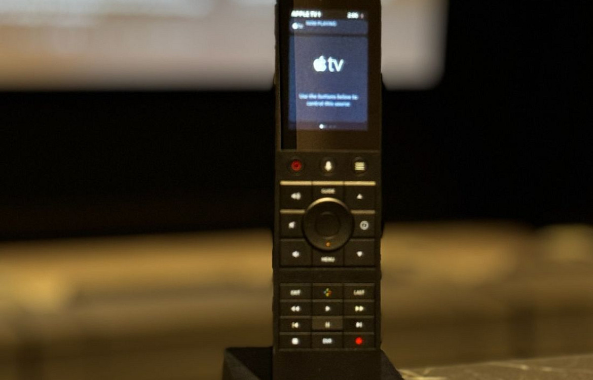 Menlo Integrated Home Apple remote and TV