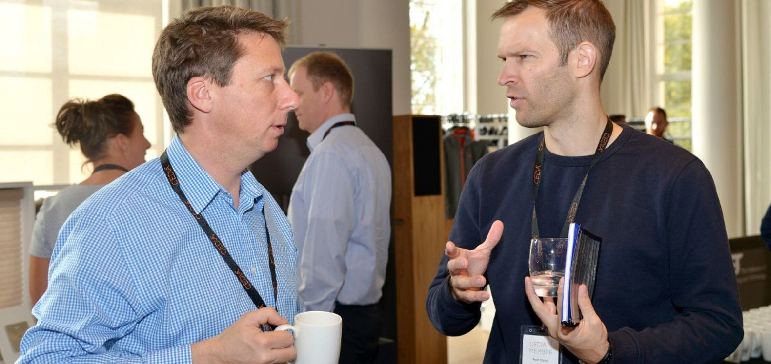 Pair discuss smart home technology