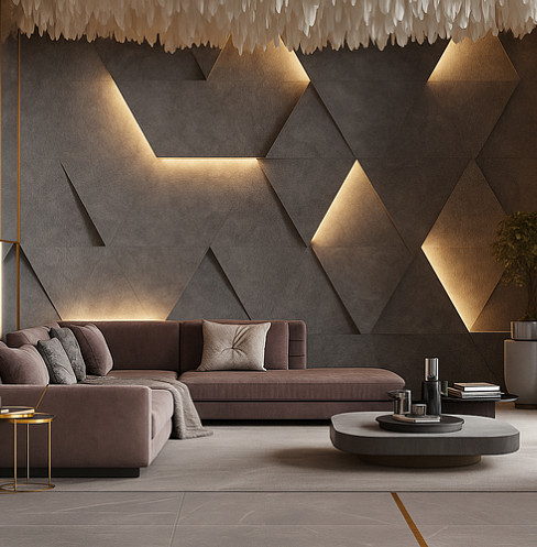 lighting effects on wall