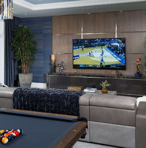 luxury home game room