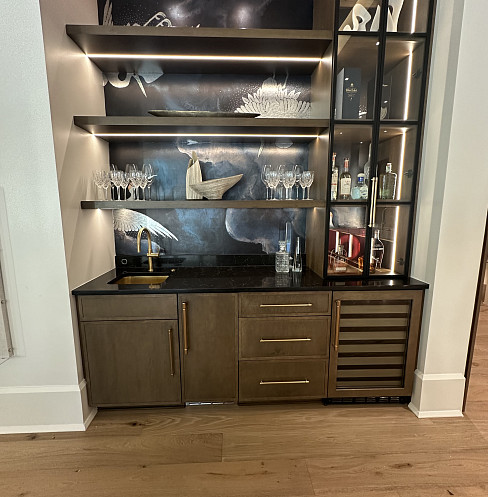 Linear Lighting shelving