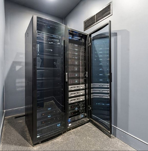 home theater control system rack
