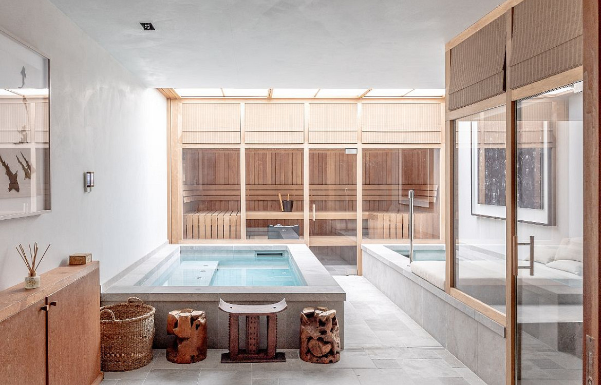 home bathroom sauna