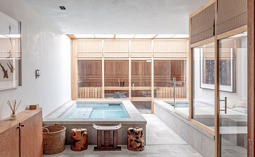 home bathroom sauna